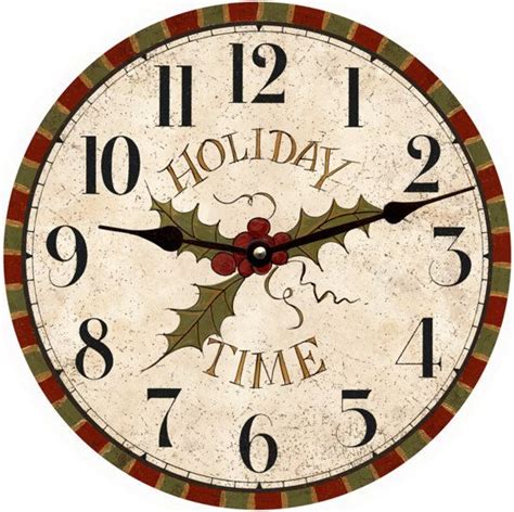14 Best Holiday Clocks Images On Pinterest Big Wall Clocks Clock