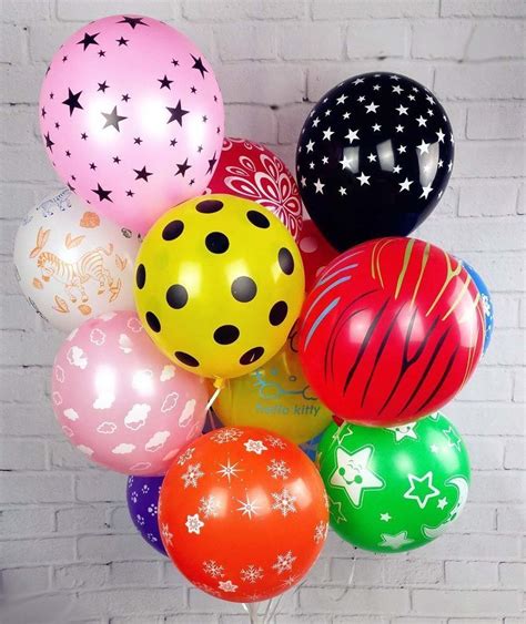 Hk Balloons® Pack Of 30 Colourful 12″ Inches Large Assorted Colour