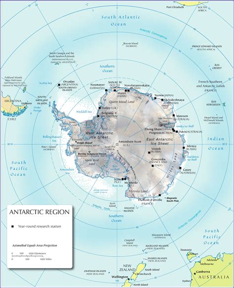 Antarctica Map And Antarctica Satellite Image