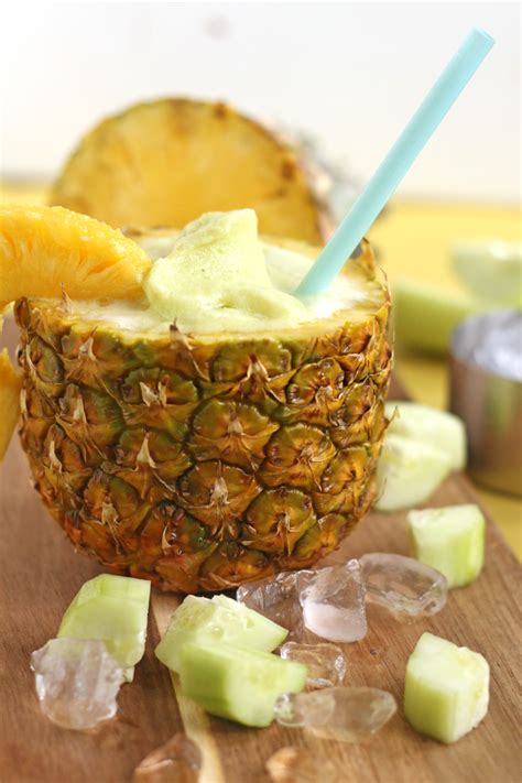 Pineapple Cucumber Fruit Slushy