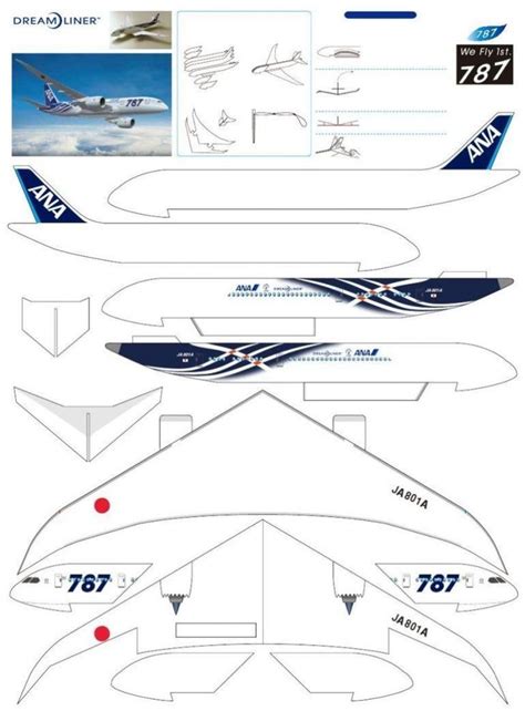 An Airplane Cut Out From The Bottom And Side With Different Parts