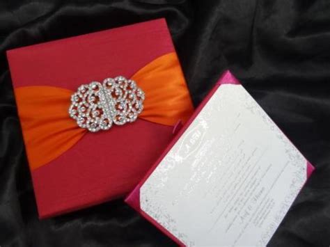 Orange Silk Invitation Boxes At Rs 600piece रेशम का इनविटेशन बॉक्स In New Delhi Id 3953320397