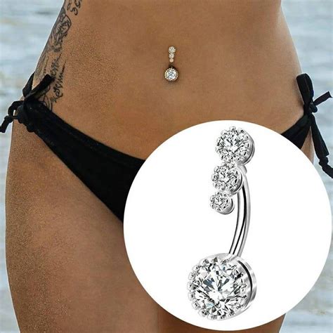 G Belly Button Rings Surgical Stainless Steel Mm Navel Pcs