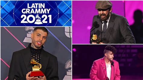 ganadores de los premios latin grammy 2021 youtube