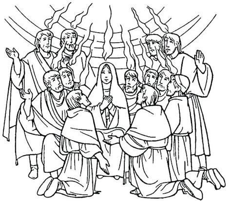 Pentecost Coloring Pages To Print At Free Printable