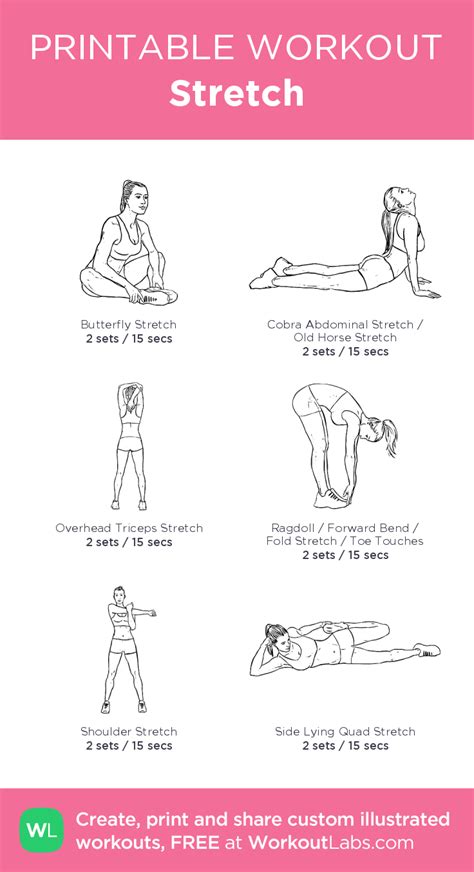 Stretch Illustrated Exercise Plan Created At Click