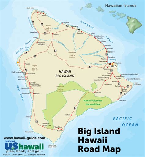 Big Island Of Hawaii Maps Throughout Printable Map Of Hawaiian Islands