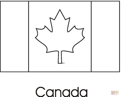Canada Flag Coloring Page Free Printable Coloring Pages