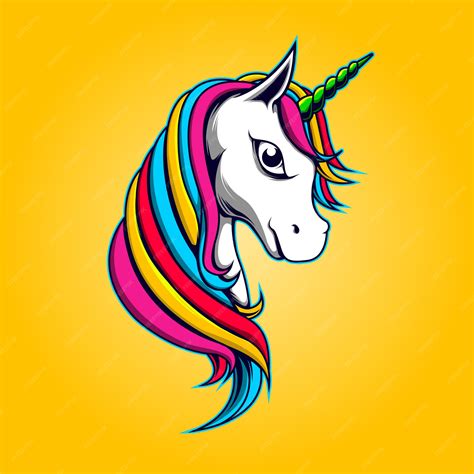 Premium Vector Colorful Unicorn Illustration