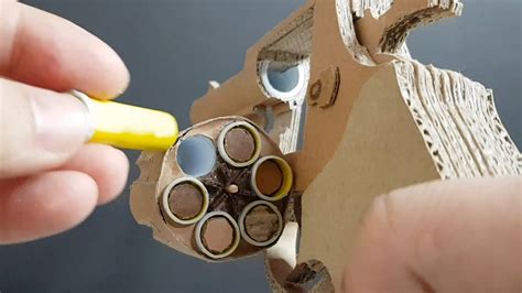 How To Make Cardboard Toy Revolver Youtube