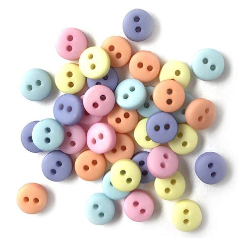 Buttons Galore Tiny Buttons For Sewing And Crafts Pastel Etsy