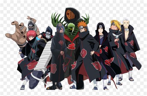 Transparent Akatsuki Png Naruto Todos Os Personagens Png Download