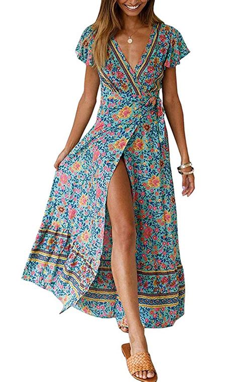 Floral Wrap Maxi Dress Styling Frugal