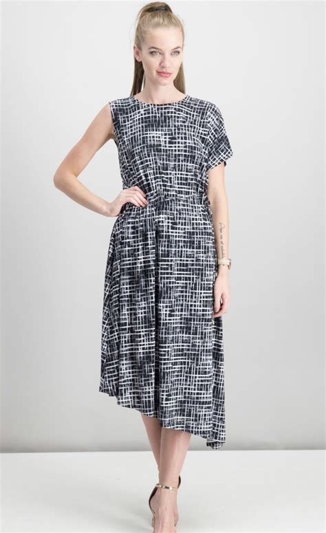 DKNY Asymmetrical dress with side ruching | Asymmetrical ...