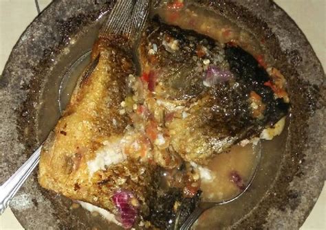 Resep masakan ikan teri kacang renyah | resep masakan . Resep Cobek Ikan Bumbu Kacang / Resep Resep Mujair Bumbu ...