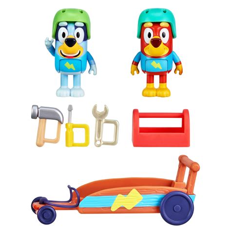 Bluey Rusty And Blueys Go Kart Vehicle Playset Aussie Toys Online