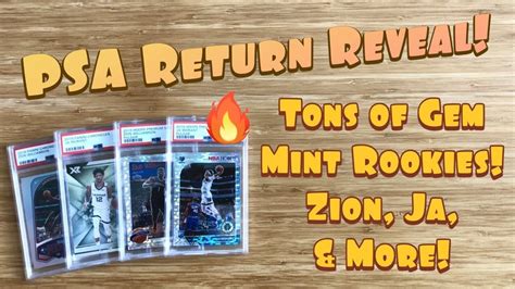 Psa Return Reveal Tons Of Gem Mint 10s Zion Ja And More 3000