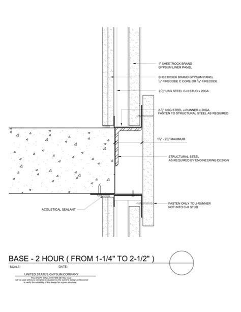 Design Details Details Page Shaft Wall Intermediate Floor Base Overhang