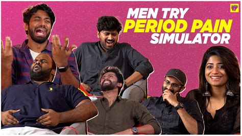 Men Try Period Pain Simulator Girl Formula Youtube