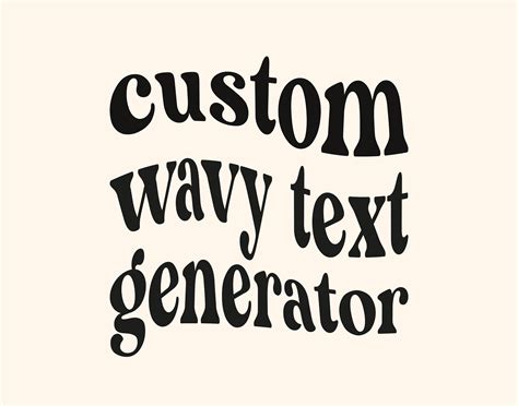 Custom Wavy Text Svg Retro Text Word Text Svg Create Your Etsy