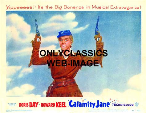 1953 Calamity Jane Rebel Cowgirl Cute Doris Day Poster Western Hand