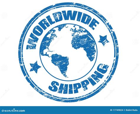 Worldwide Shipping Stamp Stock Vector Illustration Of Receiving 17749824