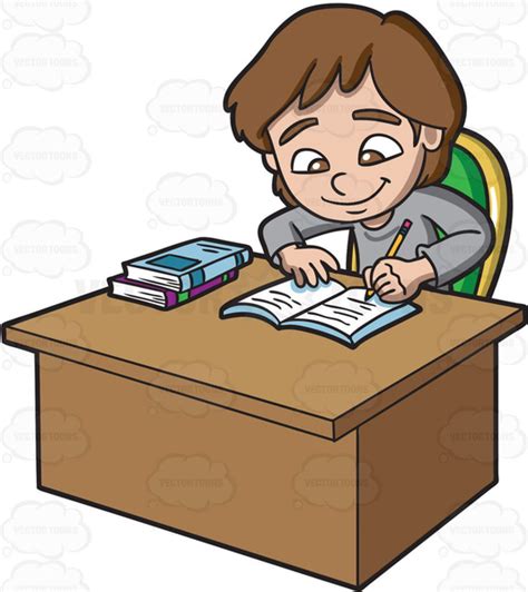Clipart Someone Doing Homework Free Images At Vector Clip