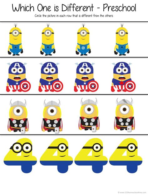 Free Printable Minion Worksheet Printables For Kids