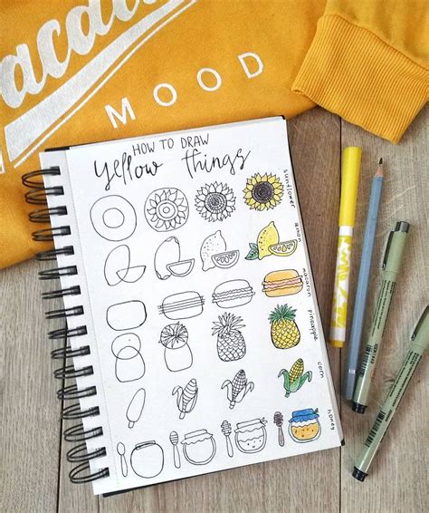 Pin On Bullet Journal Doodles Step By Step Tutorials