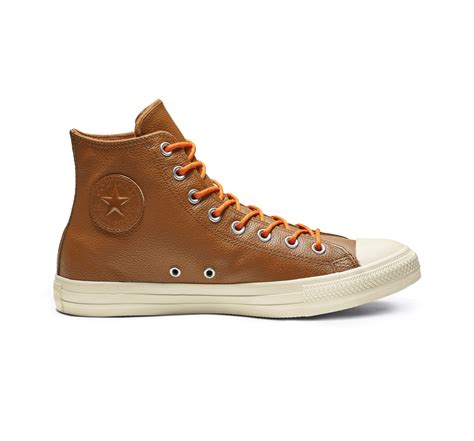 Converse Chuck Taylor All Star Limo Leather High Top In Brown Lyst