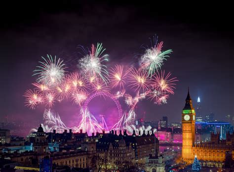 London New Year Fireworks — Photography By Stewart Marsden