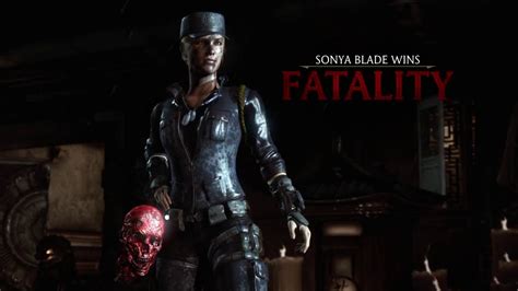 Mortal Kombat Xl Sonya Blade Fatality Head Hunter Youtube