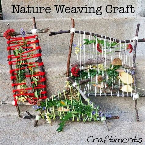 Weaving Nature Crafts Camping Crafts Fun Crafts For Kids