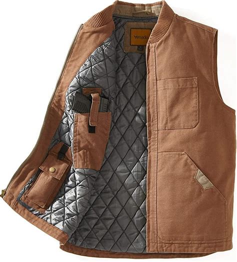 Venado Concealed Carry Vest For Men Heavy Duty Canvas