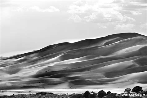 Framed Photo Print Of Great Sand Dunes National Park Colorado Black And