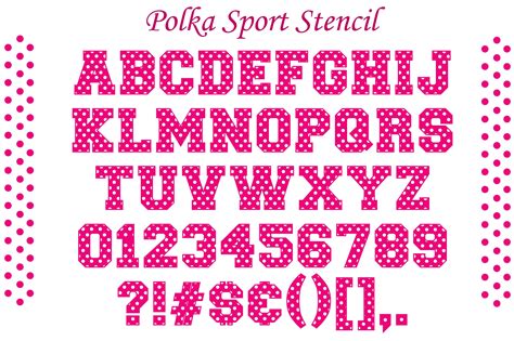 Polka Dot Font Otf Polka Dot Font Svg Polka Dot Alphabet Etsy