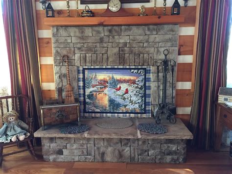 Quiltessa Patchwork Palette Fireplace Cover Panel