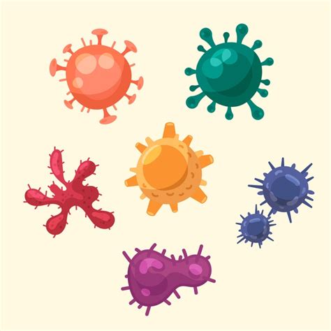 A virus is a submicroscopic infectious agent that replicates only inside the living cells of an organism. Virus Disegno Png : Virus and bacteria cartoon character Vector | Premium Download : Virus icons ...