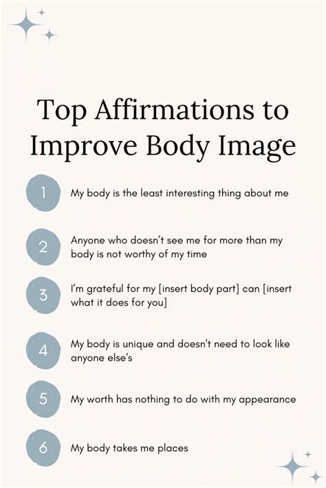 40 Positive Body Image Affirmations To Boost Body Confidence