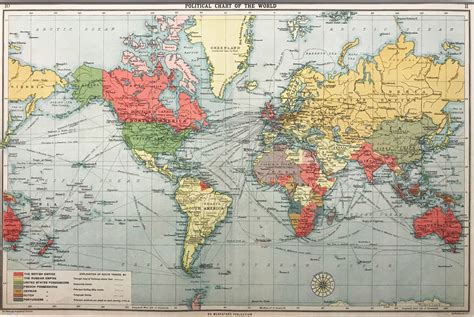 Map Of The World In 1914 Map