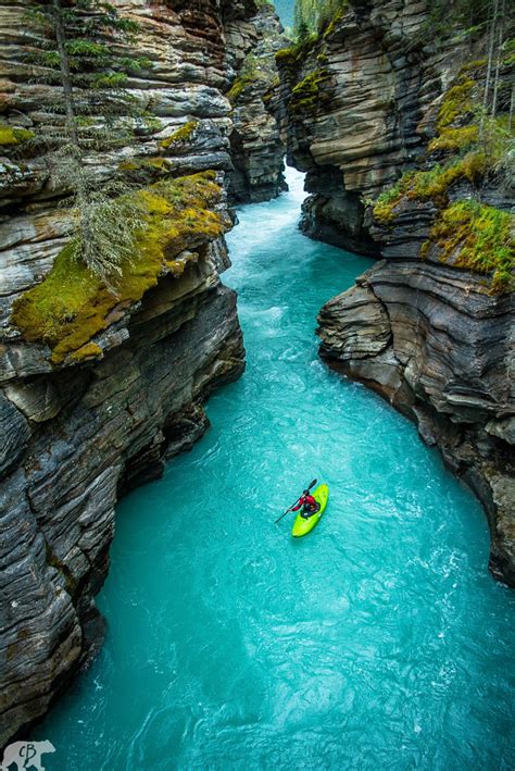 Artistic Realistic Nature 💙 Athabasca Falls Canyon By Chris Burkard