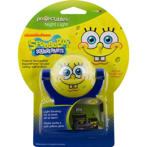 Projectables Led Plug In Night Light Spongebob Squarepants Walmart