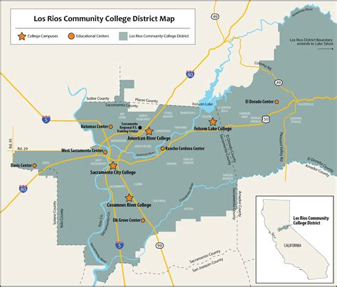 Board Of Trustee Service Area Maps Los Rios Community College District