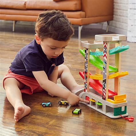 Top Bright Car Ramp Toy For 1 2 3 Year Old Boy Ts Toddler Race