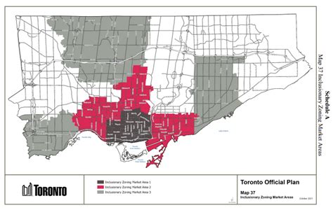Large Administrative Subdivisions Map Of Toronto Vidiani