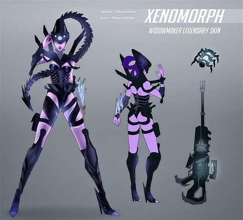 Widowmaker Heads To Space In This Alien Xenomorph Skin Concept