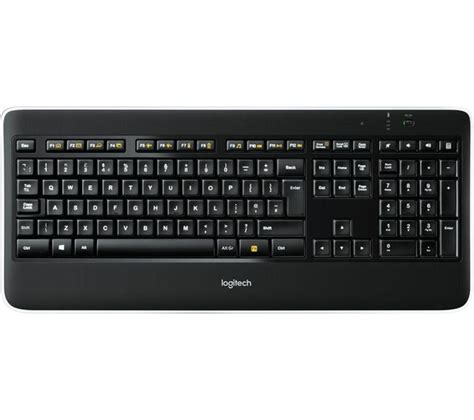 Logitech K800 Illuminated Wireless Keyboard Black Deals Pc World