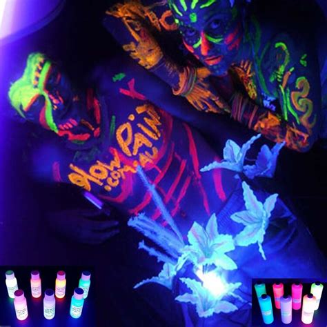 Uv Body Paint 8 Oz Fluorescent Black Light By Celebrationsparklers