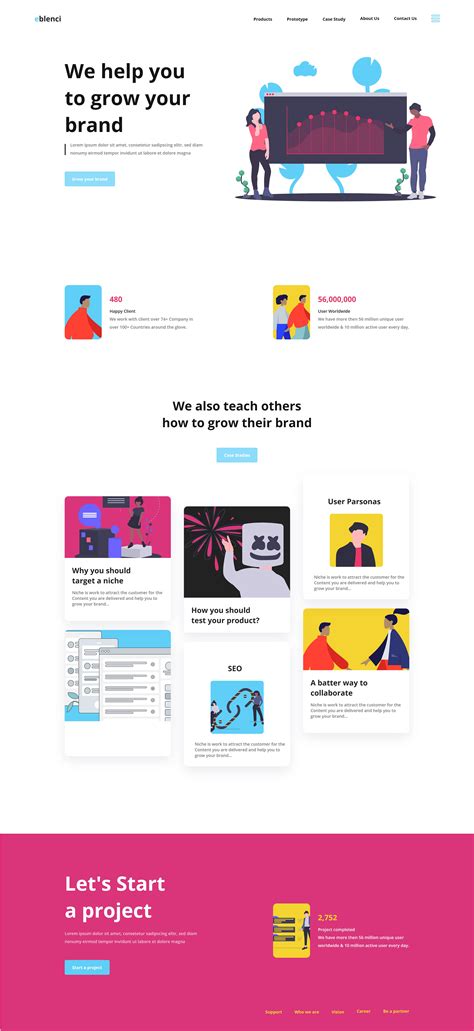 Website Landing Page Design Behance