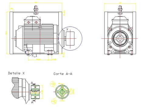 Motor En Autocad Descargar Cad Kb Bibliocad